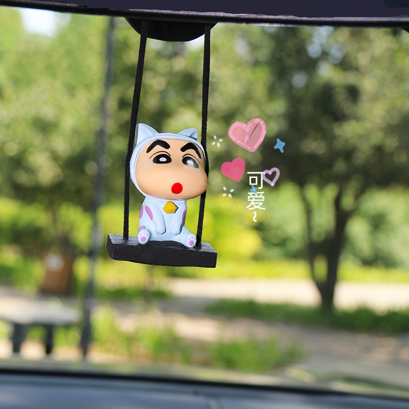Car Accessories Hanging From Mirror - Pendentif de voiture Kawaii Shin Chan,