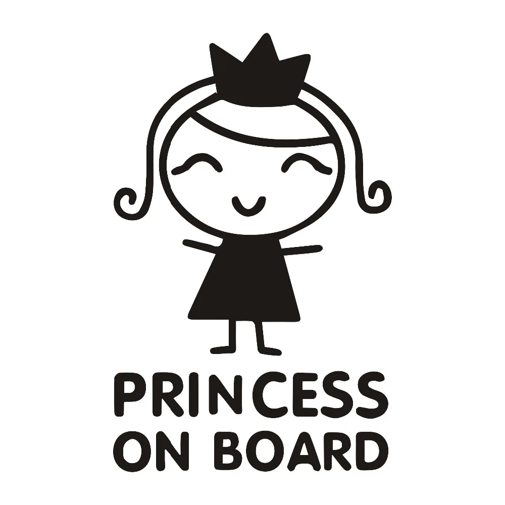 Car Accessories For Baby - Autocollants de voiture princesse de personnalité