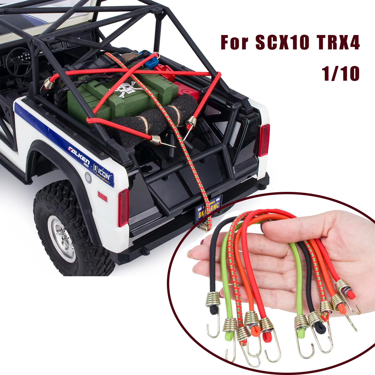 Car Accessories Roof Rack - Cordes élastiques 5/10 pièces avec crochets