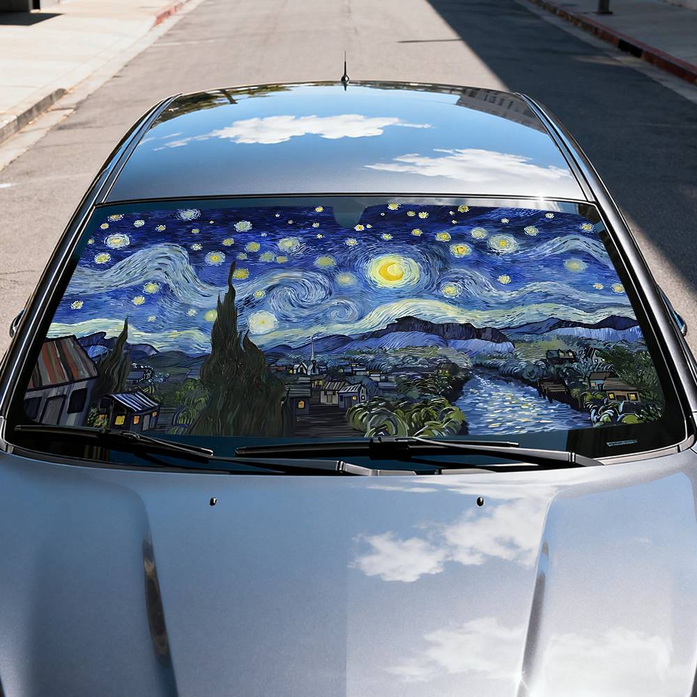 Nuit étoilée v-van g-gogh pare - Car Accessories Window avis et prix