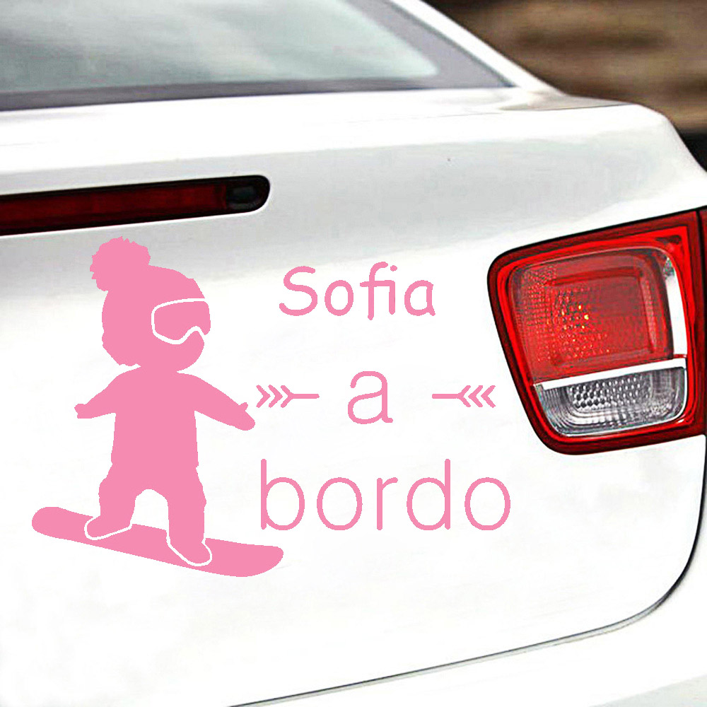 1pc vinyle bébé à bordo coloré - Car Accessories For Baby avis et prix