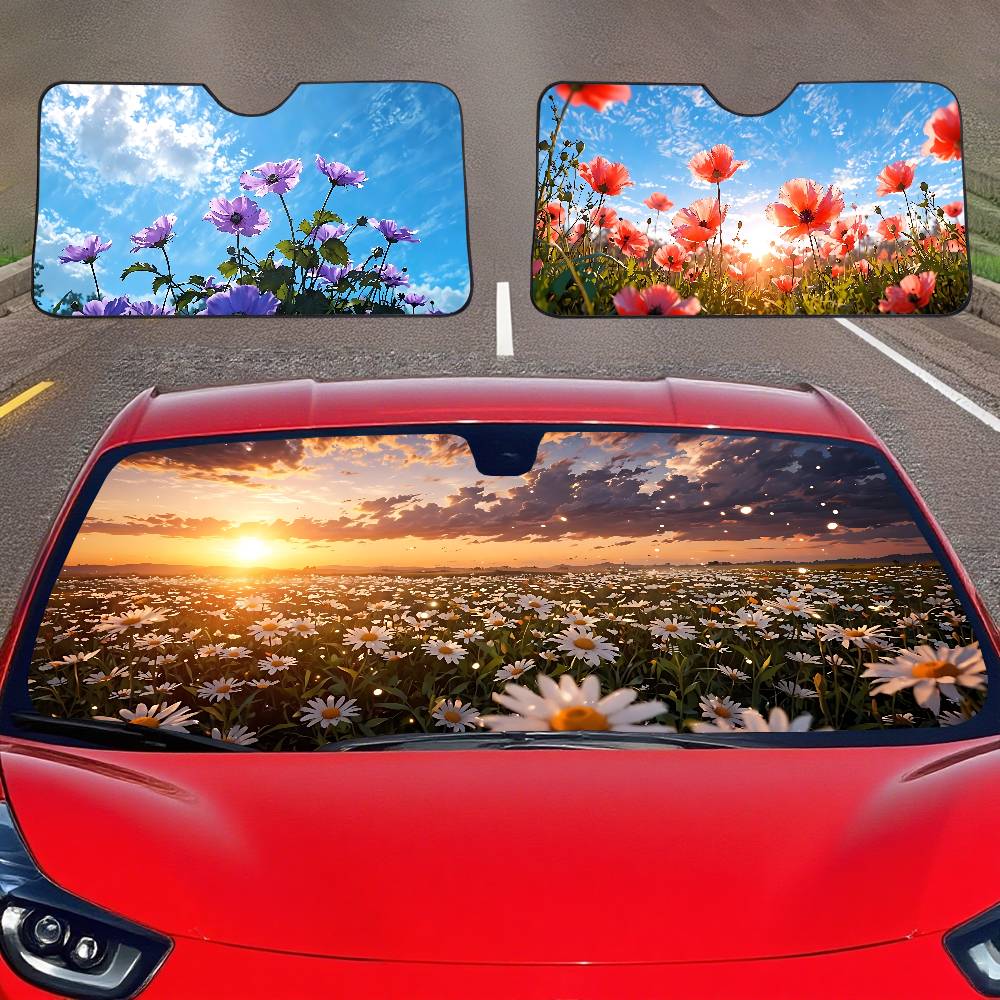 Pare-soleil de voiture avec mo - Car Accessories Window avis et prix