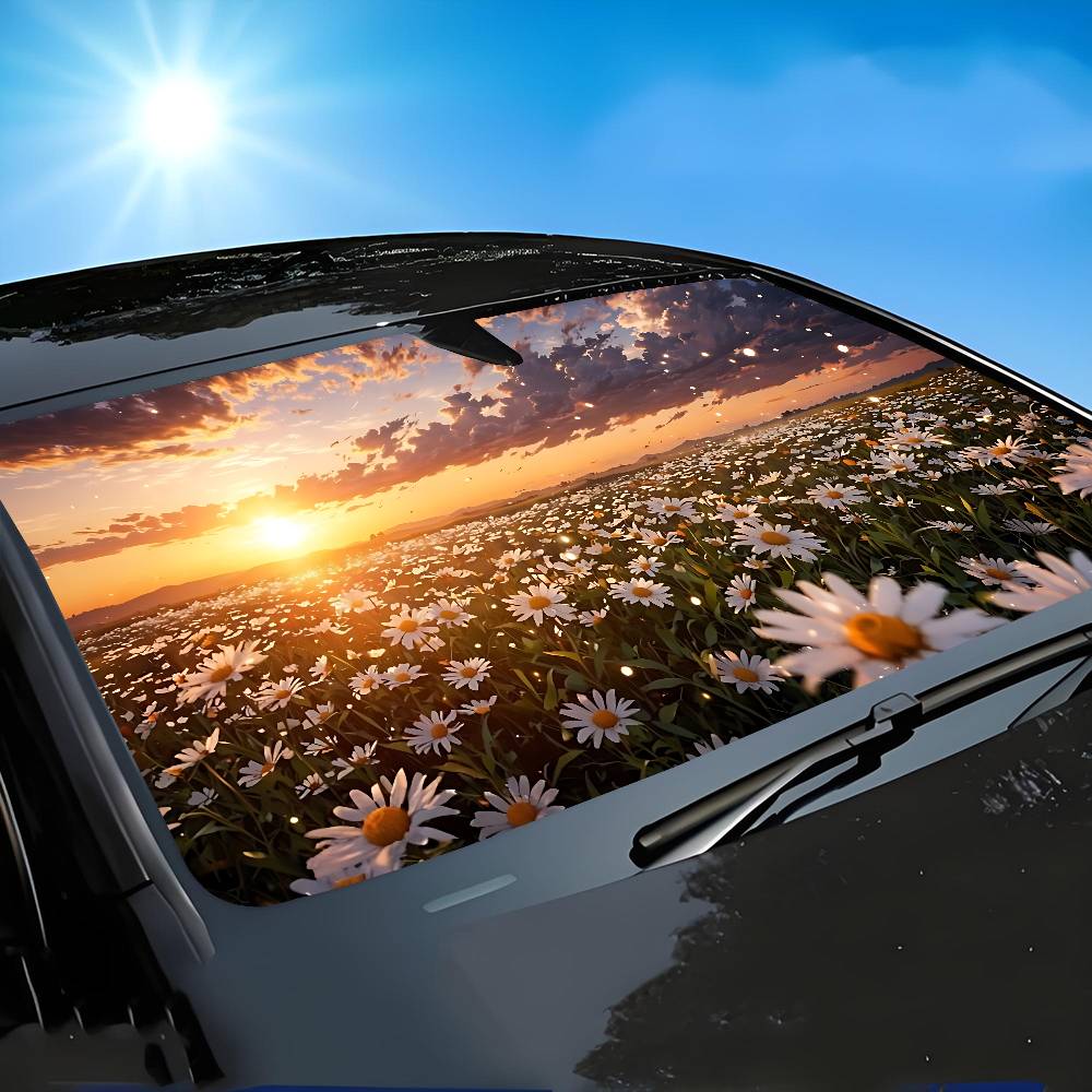 Pare-soleil de voiture avec mo - Car Accessories Window avis et prix