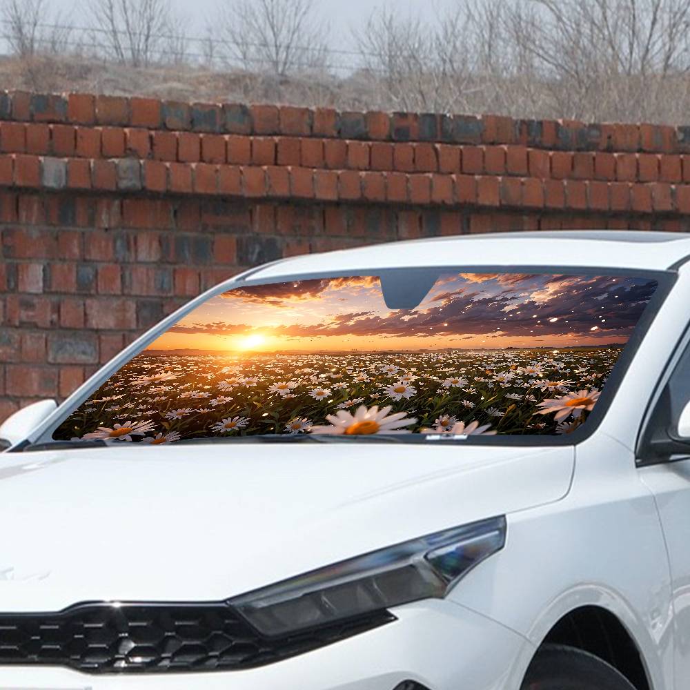 Pare-soleil de voiture avec mo - Car Accessories Window avis et prix