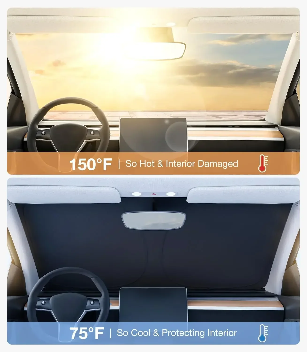 Pare-soleil pour pare-brise de - Car Accessories Window avis et prix